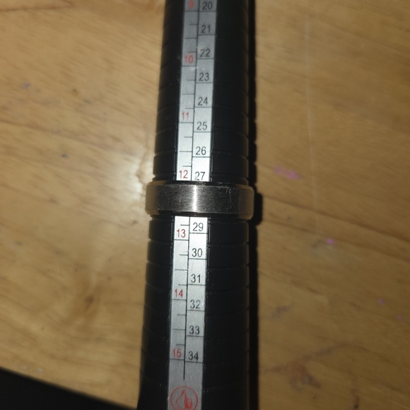 Macy's Men's Silver Band Ring - Picture 1 of 1